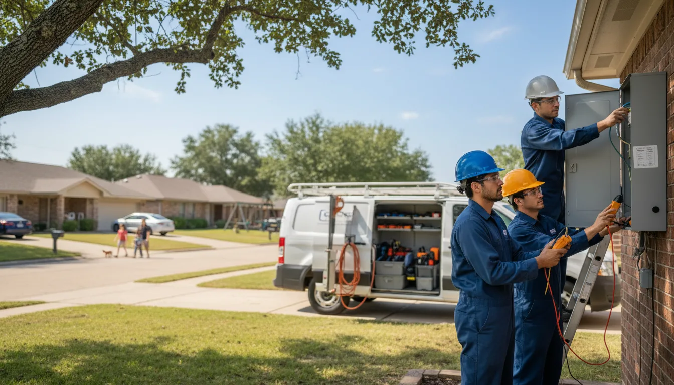 Certified electrician providing emergency electrical services in Eros, LA